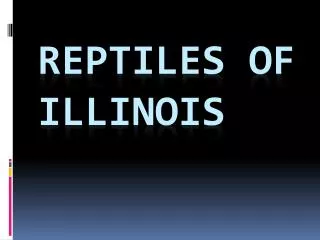 Reptiles of Illinois