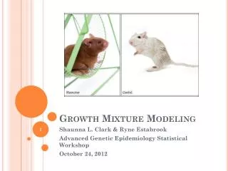 Growth Mixture Modeling