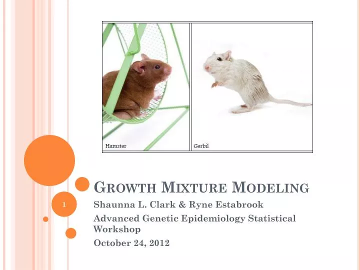 growth mixture modeling