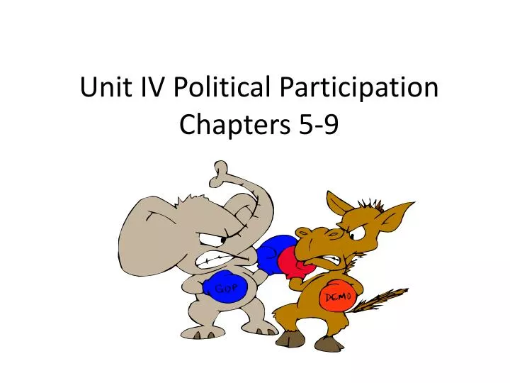 unit iv political participation chapters 5 9