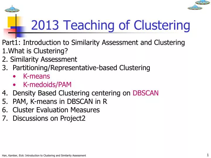 2013 teaching of clustering