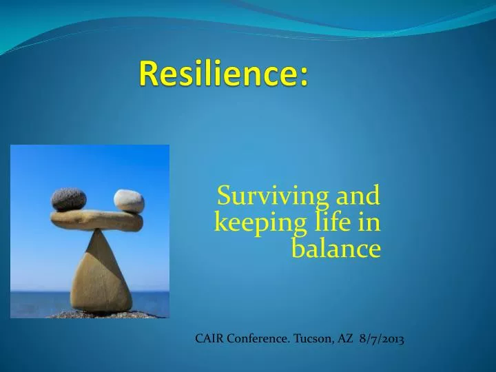 powerpoint presentation on resilience