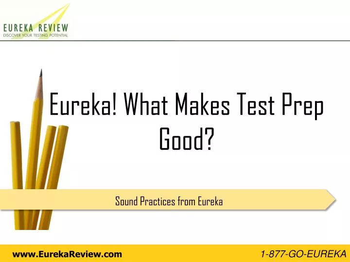eureka what makes test prep good