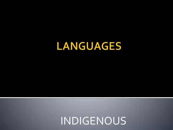 indigenous