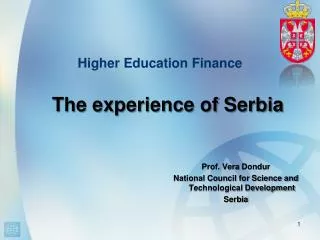 Higher Education Finance