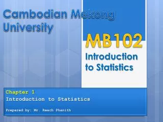 Introduction to Statistics