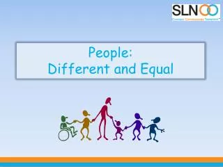 People: Different and Equal