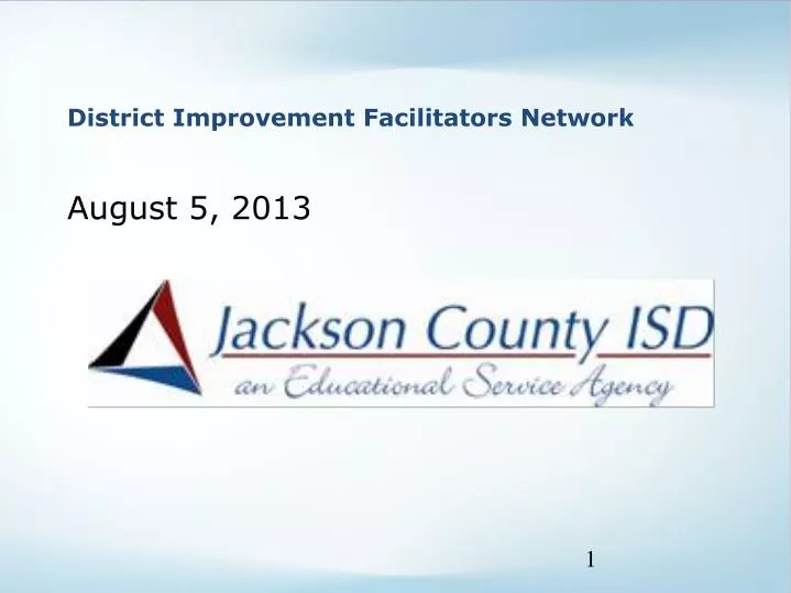 district improvement facilitators network