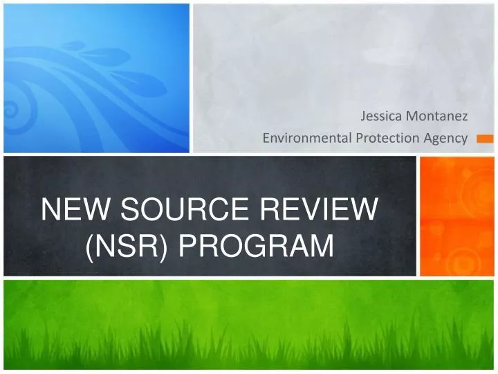 new source review nsr program