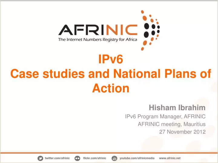 ipv6 case studies and national plans of action