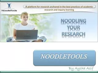 NOODLETOOLS