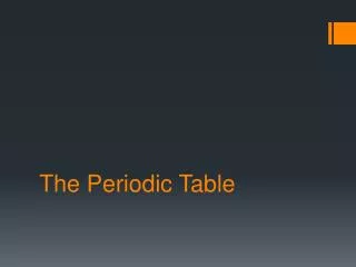 the periodic table