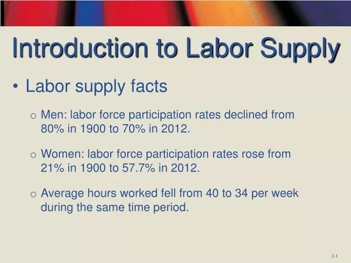 introduction to labor supply