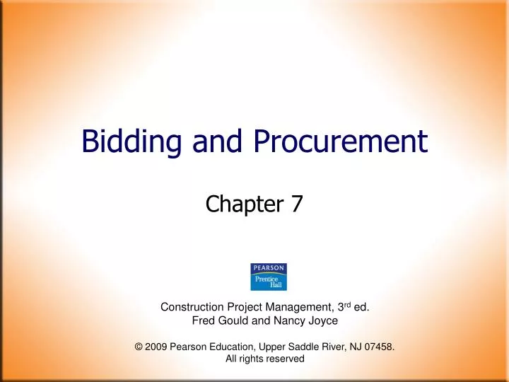 bidding and procurement