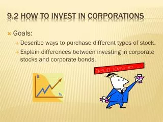 9.2 How to invest in corporations