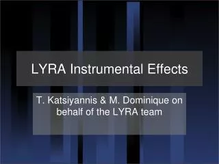 LYRA Instrumental Effects