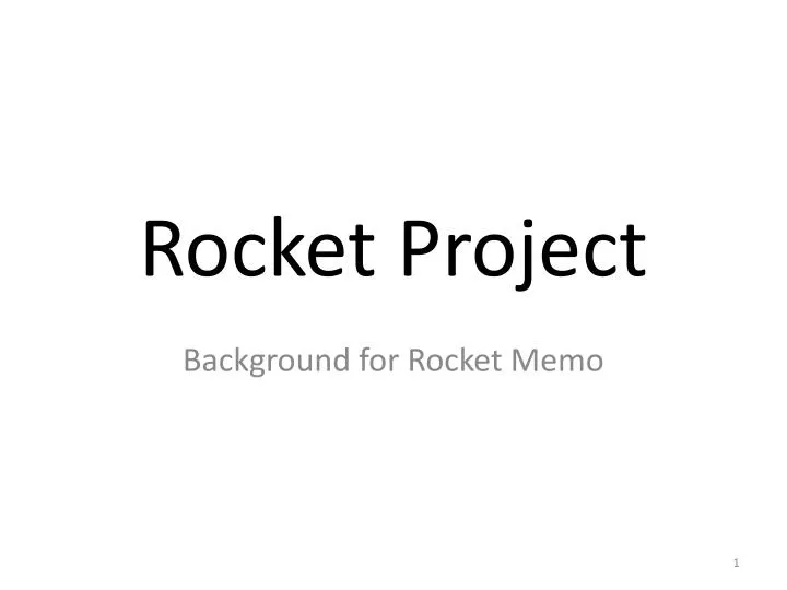 rocket project