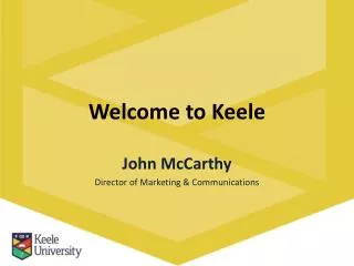 Welcome to Keele