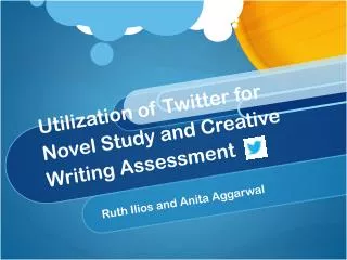 Utilization of Twitter for Novel Study and Creative Writing Assessment