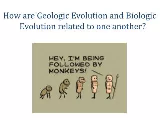How are Geologic Evolution and Biologic Evolution related to one another?