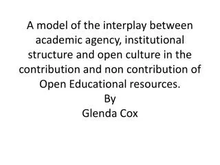 Context: OER in South Africa