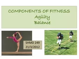 COMPONENTS OF FITNESS Agility Balance