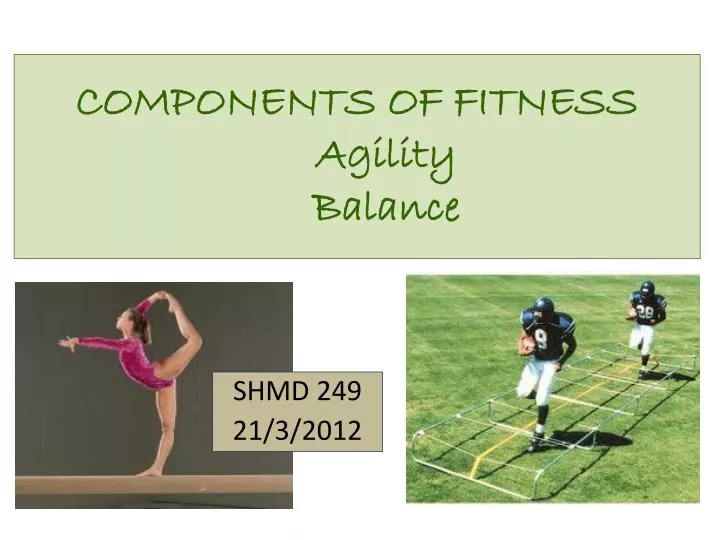 components of fitness agility balance