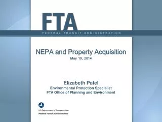 NEPA/Property Acquisition Topics