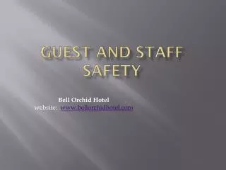 guest and staff safety