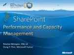 Performance and Capacity Management - slide 1