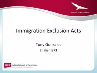 Immigration Exclusion Acts