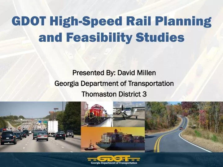 gdot high speed rail planning and feasibility studies