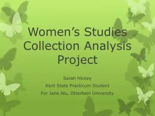 Women’s Studies Collection Analysis Project