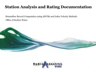 Station Analysis and Rating Documentation