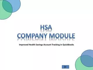 HSA Company Module