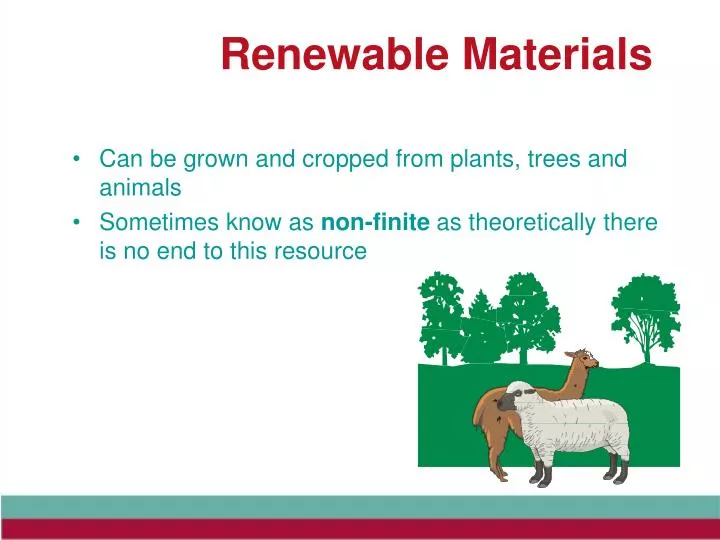 renewable materials