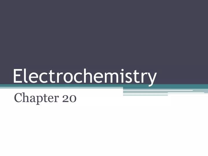 electrochemistry