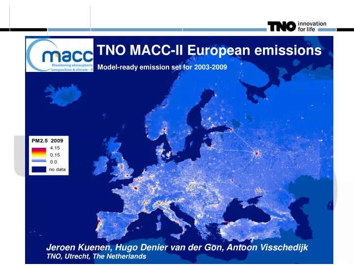 tno macc ii european emissions