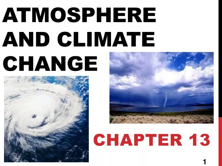 atmosphere and climate change