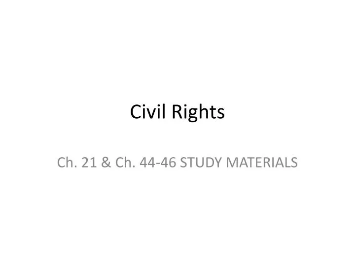 civil rights