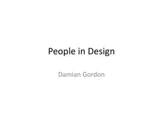 people in design