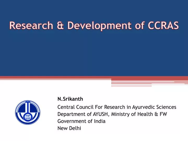 research development of ccras