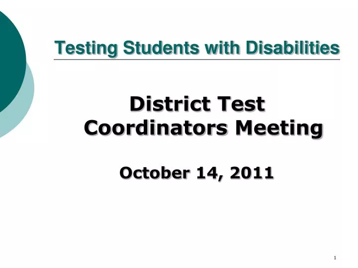 testing students with disabilities