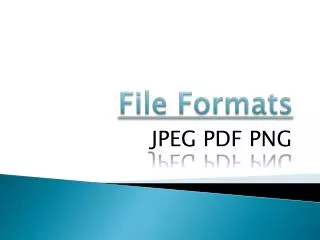 File Formats