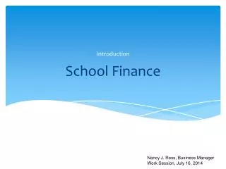 School Finance