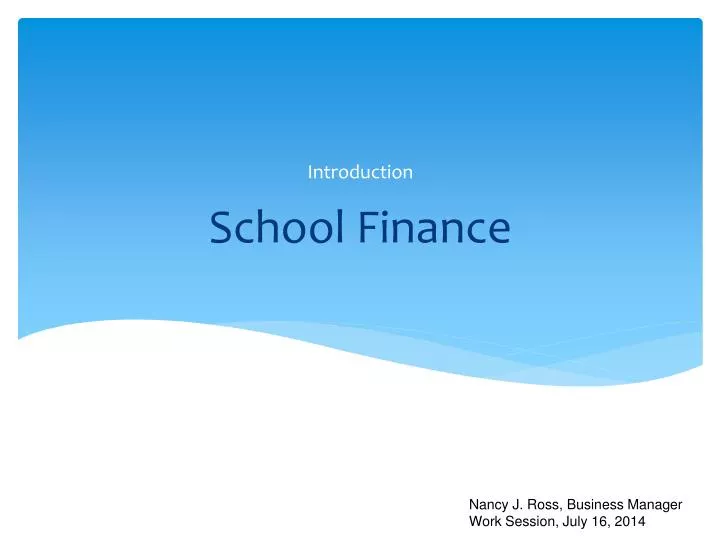 school finance