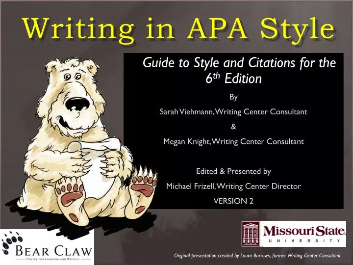 writing in apa style