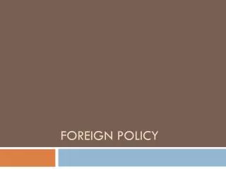 foreign policy
