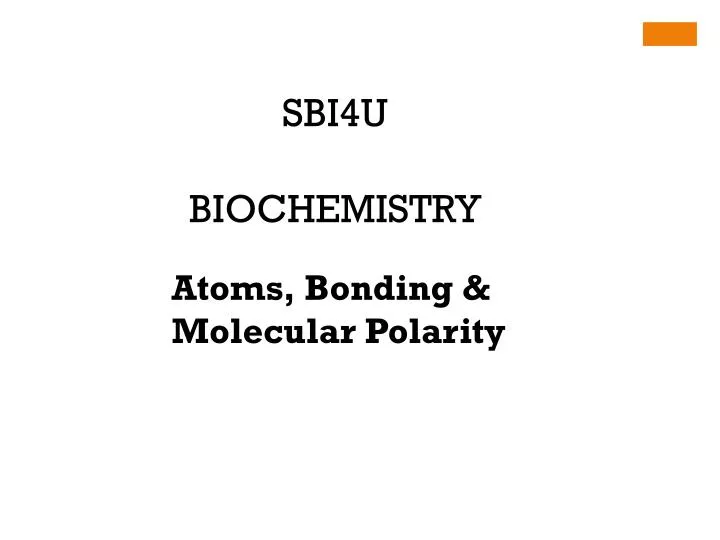 sbi4u biochemistry