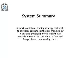 System Summary